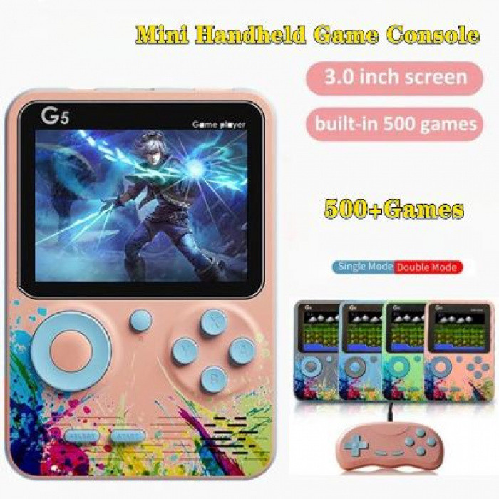 G5 Game Console 500Games Screen Mini Retro Video Gaming Console ...