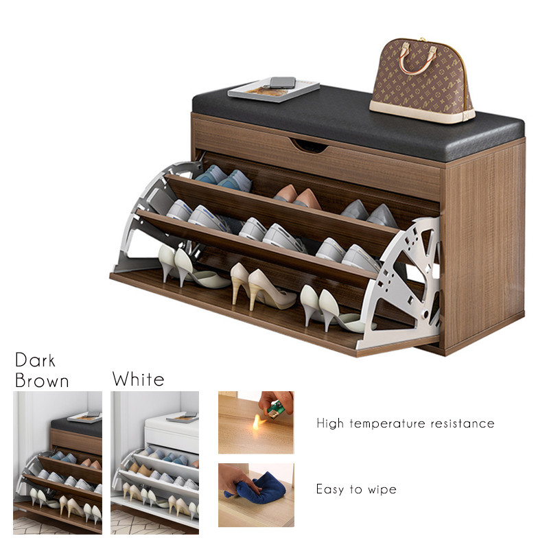 GDeal Simple Large Capacity Shoe Rack Modern Wooden Shoes Storage ...