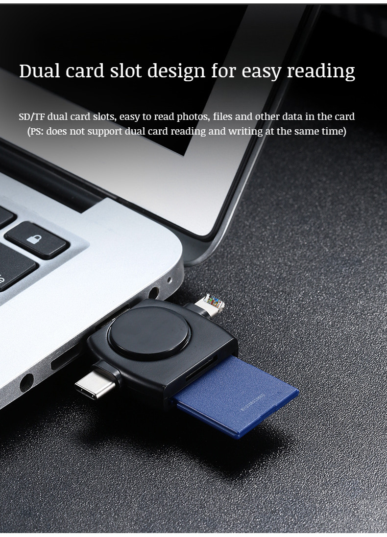 【HOT】Round Multifunction Card Reader for Android Phones Huawei ...