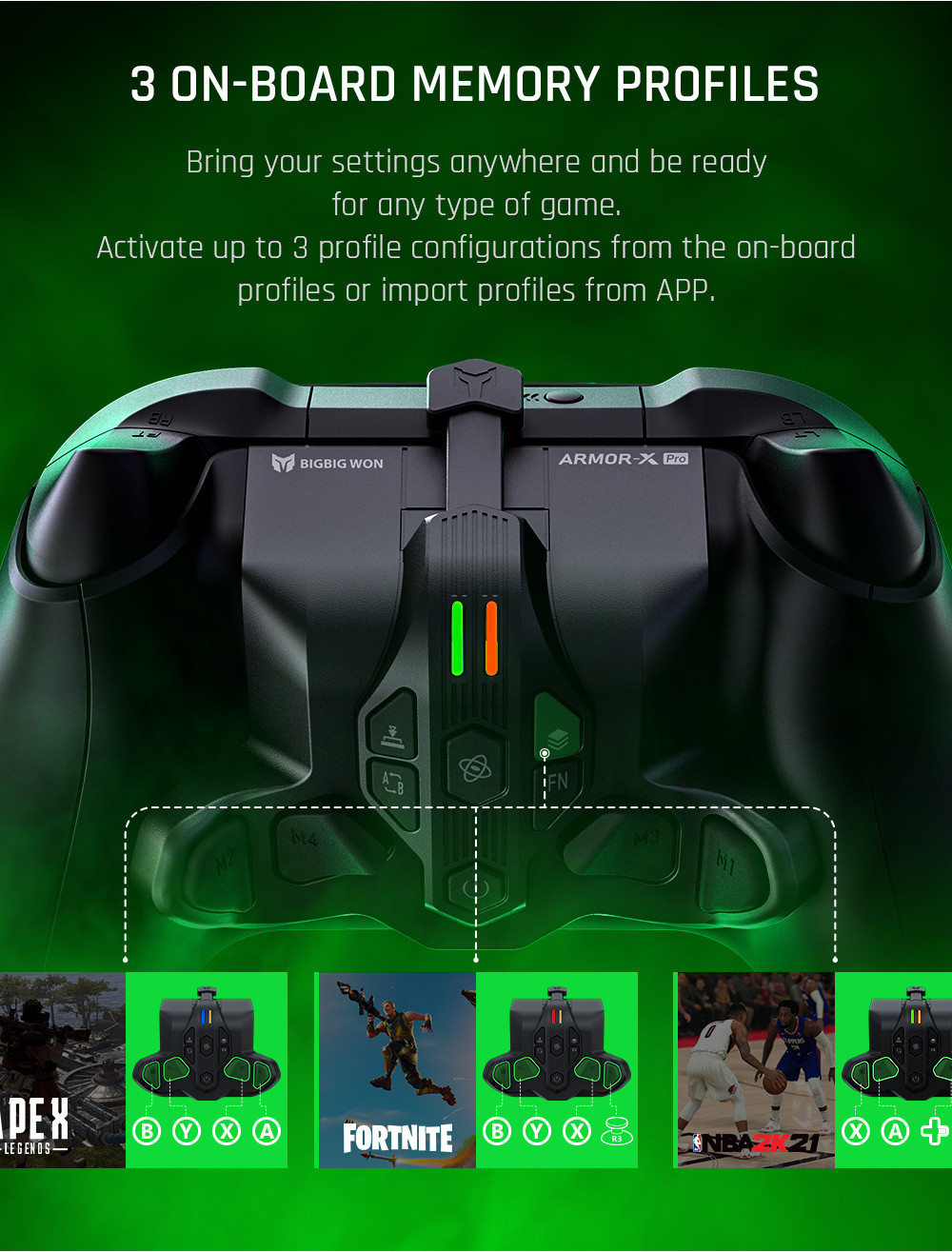 BIGBIGWON ARMOR-X Pro Rear Paddle Adapter For Xbox Series X/S ...