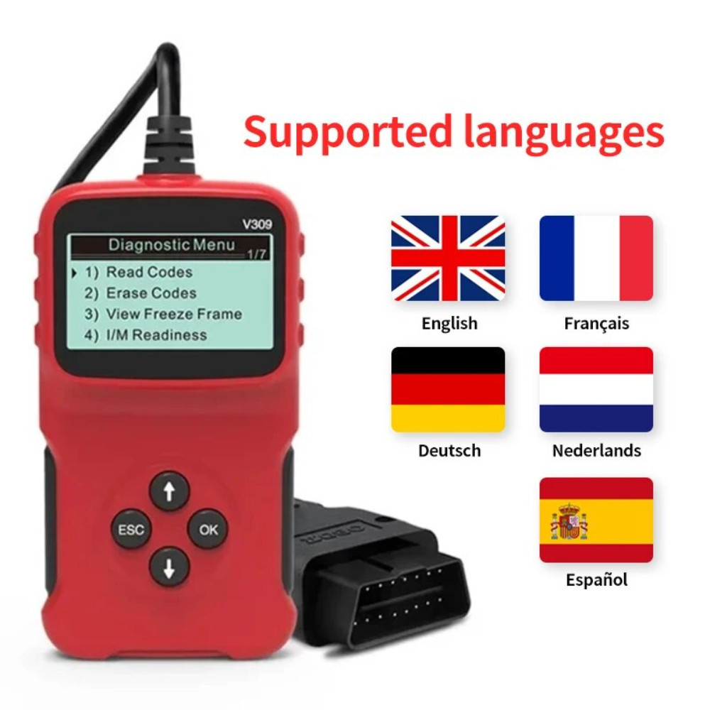 OBD2 Scanner Professional Auto Engine System Diagnostic Tool Lifetime ...
