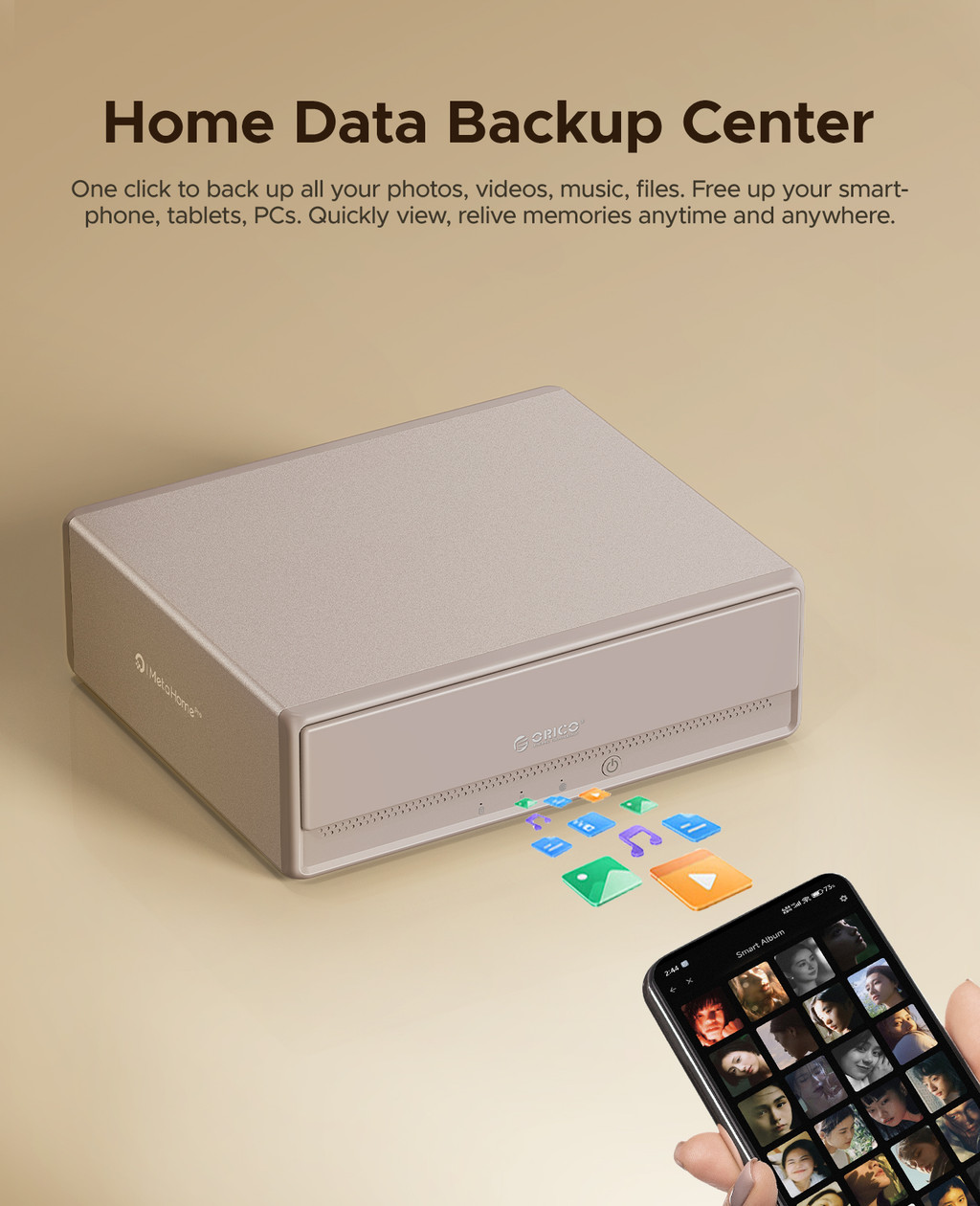 ORICO Personal Cloud Family NAS Network Storage Server Multi-media Data ...