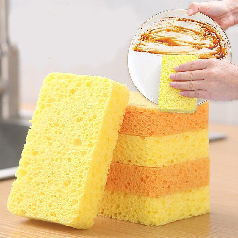 5PCS Double-Sided Cleaning Sponges - Dishwashing Sponge Wipe - Kitchen ...