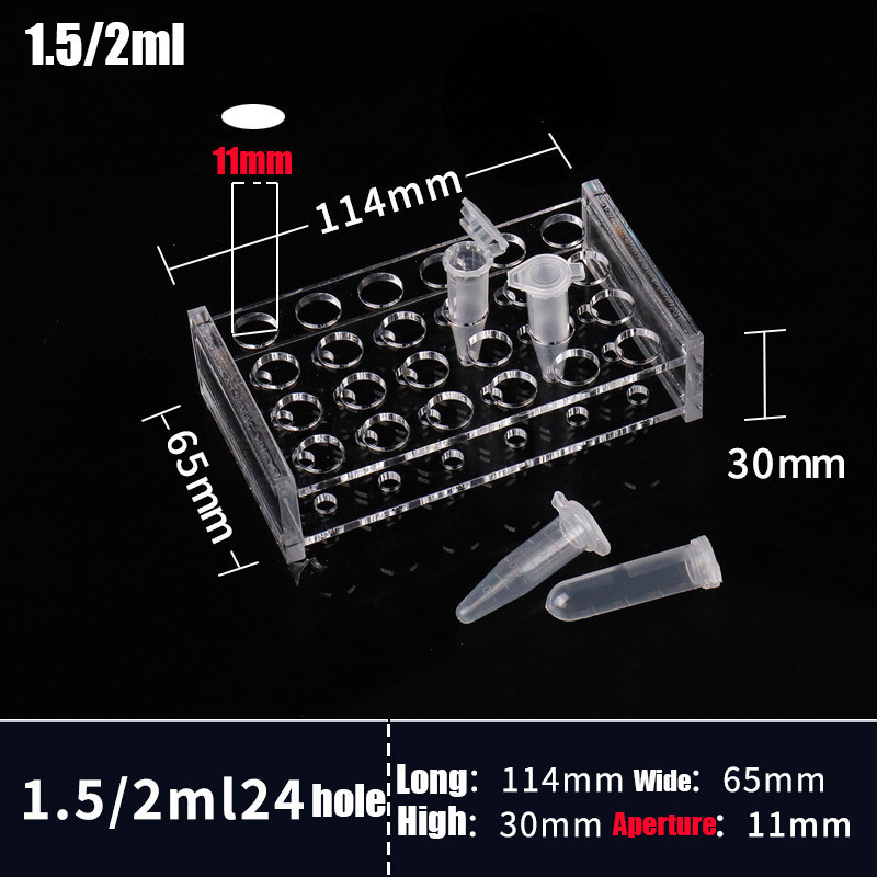 0.2ml/0.5ml/1.5ml/2ml/10ml/15ml/50ml Test tube rack Test tube holder 40 ...