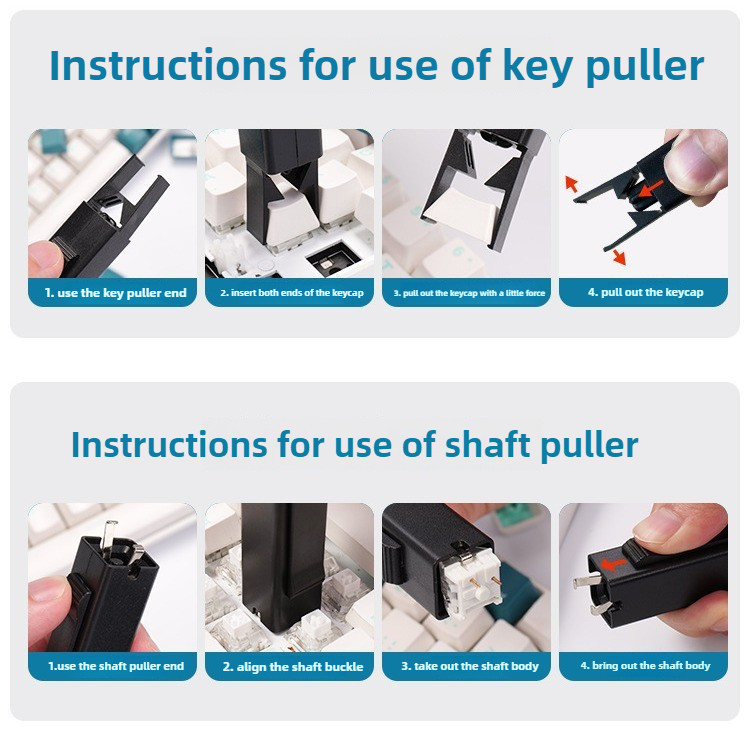 Customized Shaft Puller, Key Puller, 2-in-1 Mechanical Keyboard, Hot ...