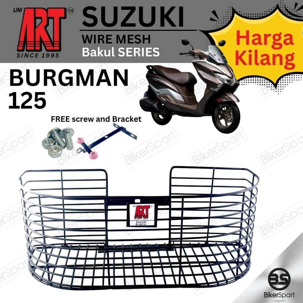 Uni Art SUZUKI Burgman 125 Classic Basket Bakul High Quality DIY ...