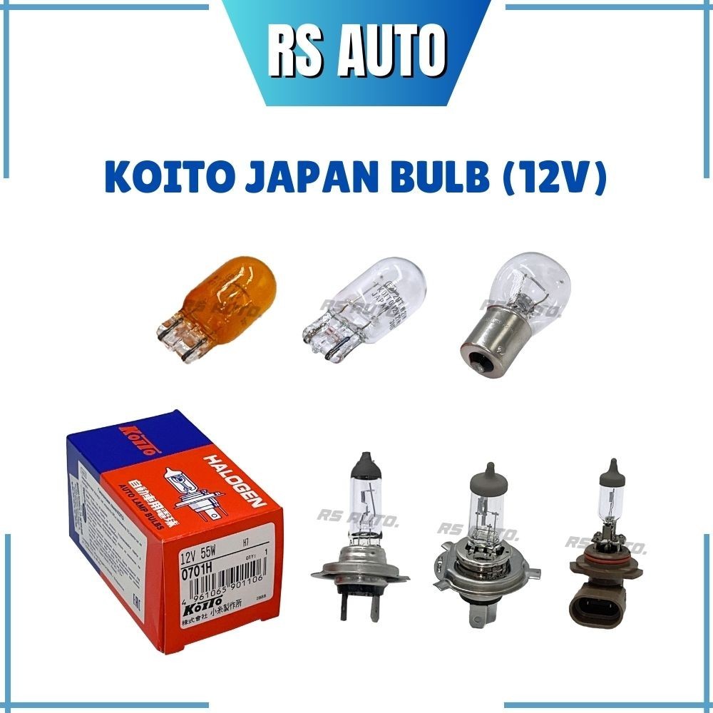 Koito Japan 12v 1156 1157 T10 T15 T20 W5W W21W WY21W W21/5W Halogen ...