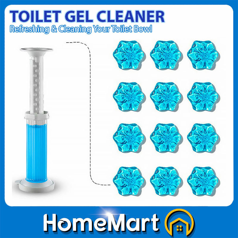 Toilet Bowl Gel Cleaner Flower Stamp Deodorant Cleaning Jelly Aromatic ...