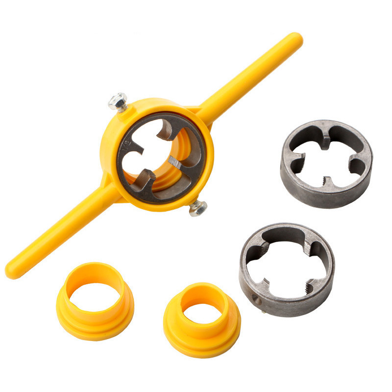 6pcs PVC/NPT Thread Maker Tools Kit 60° Taper Pipe Threader 1/2 Inch 3/ ...