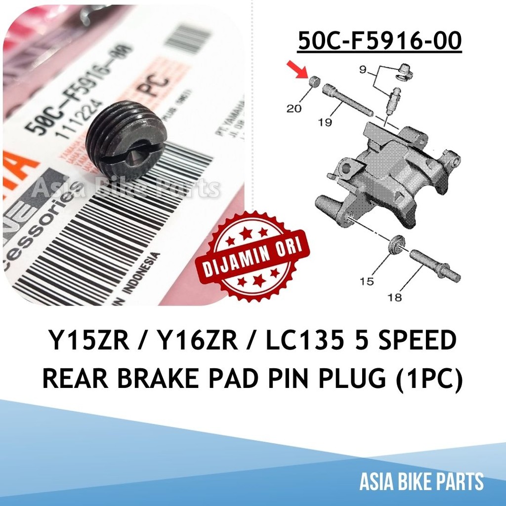 Yamaha Original Y15ZR / Y16ZR / LC135 5S / LC135 V8 FI Pin Plug Penutup ...