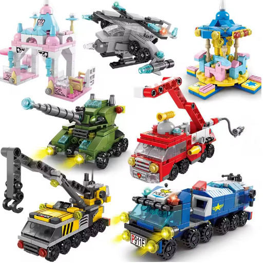 Fire Rescue/Castle/City Ambulance 3D Mini Building Block bricks Toys ...