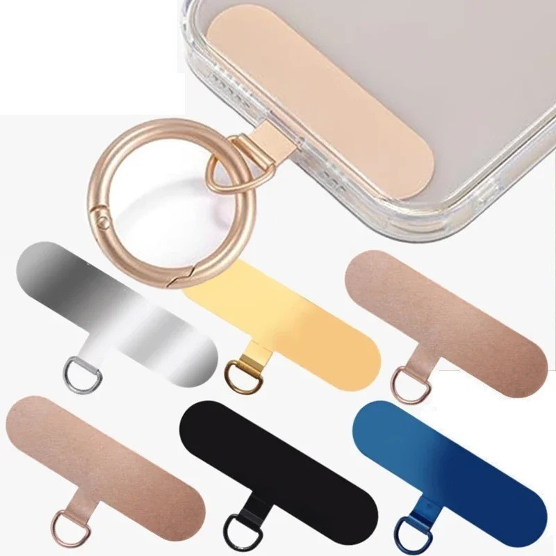 Stainless Steel Phone Lanyard Card Clip - 360° Rotating Mobile Phone ...