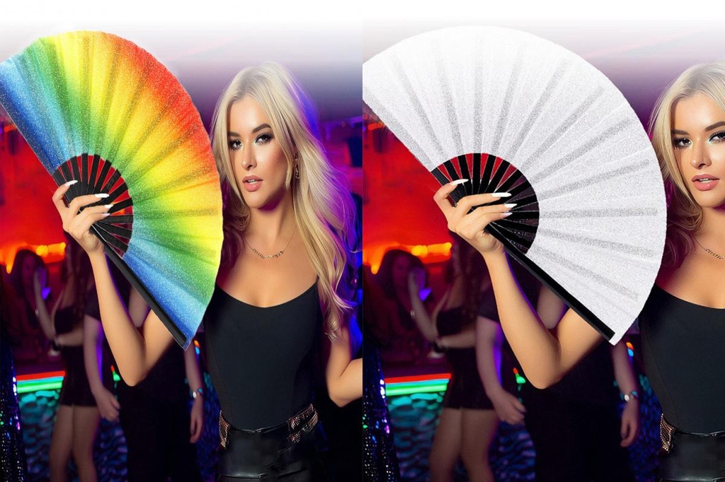 pe Lightweight Dance Fan Ergonomic Handle Dance Fan 10 Inch Colorful ...