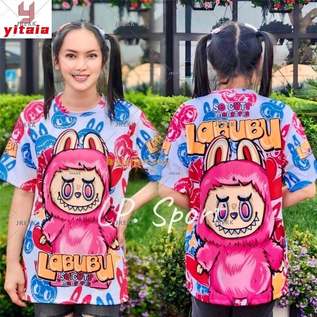 LABUBU T Shirt Baju Jersey New Trend Airport Model Day Children's and ...