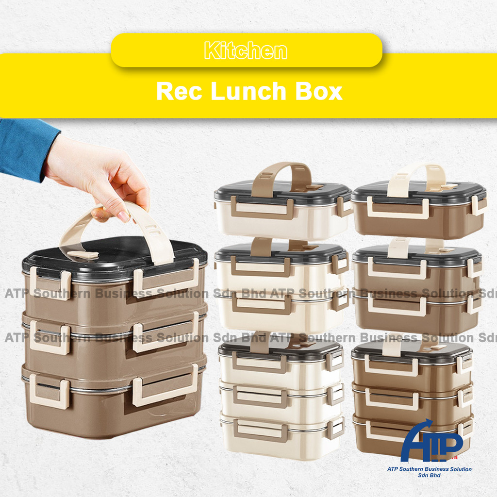Rec Lunch Box Separated Fresh-keeping Bowl With Tableware Lunch Box ...
