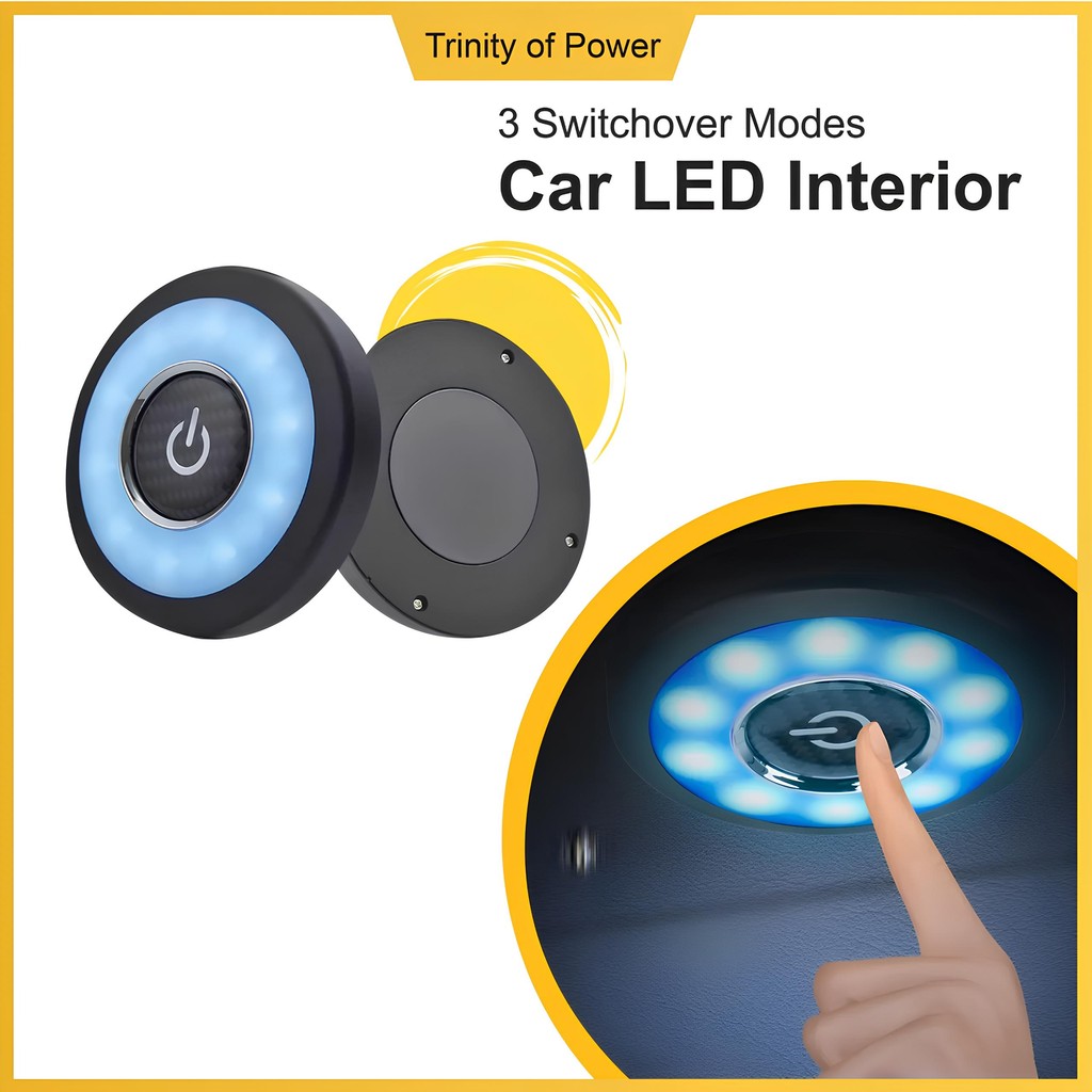 3 Switchover Modes Car LED Interior Dome Roof Ceiling Reading ...