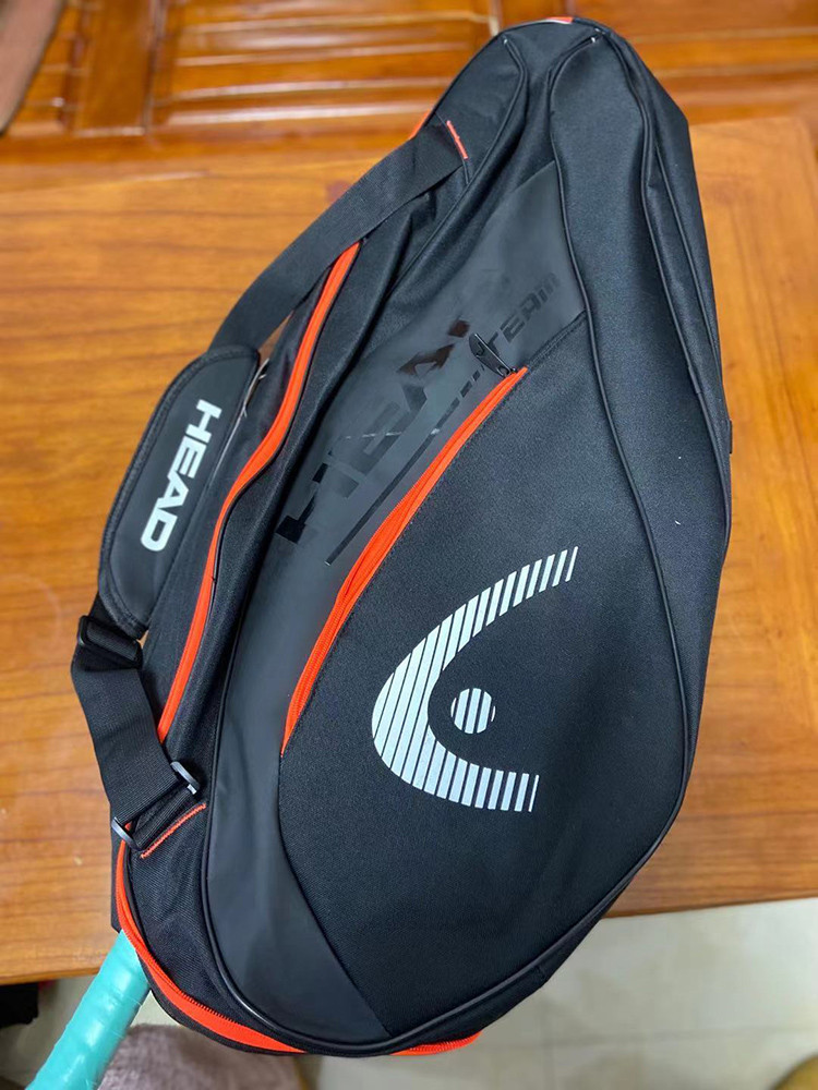 HEAD 6 Pieces Tennis Rackets Bag Hard Shell Sports Bag Large Capacity 9 ...