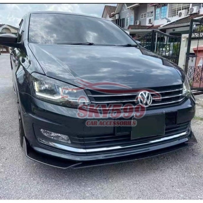 Volkswagen Vento Front Bumper Diffuser Lip Wrap Angle Splitters Side ...