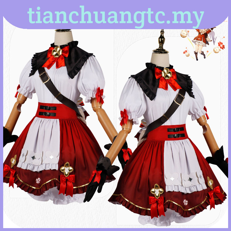 Impact Genshin Witch Klee Cosplay Outfit Polyester Fabric Game Theme ...