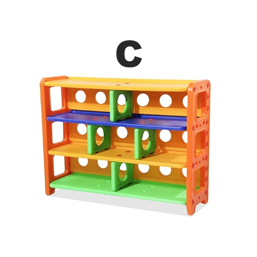 KINDERGARTEN ORGANIZER RACK Children Toy Storage Rack Book Rack Shoes ...