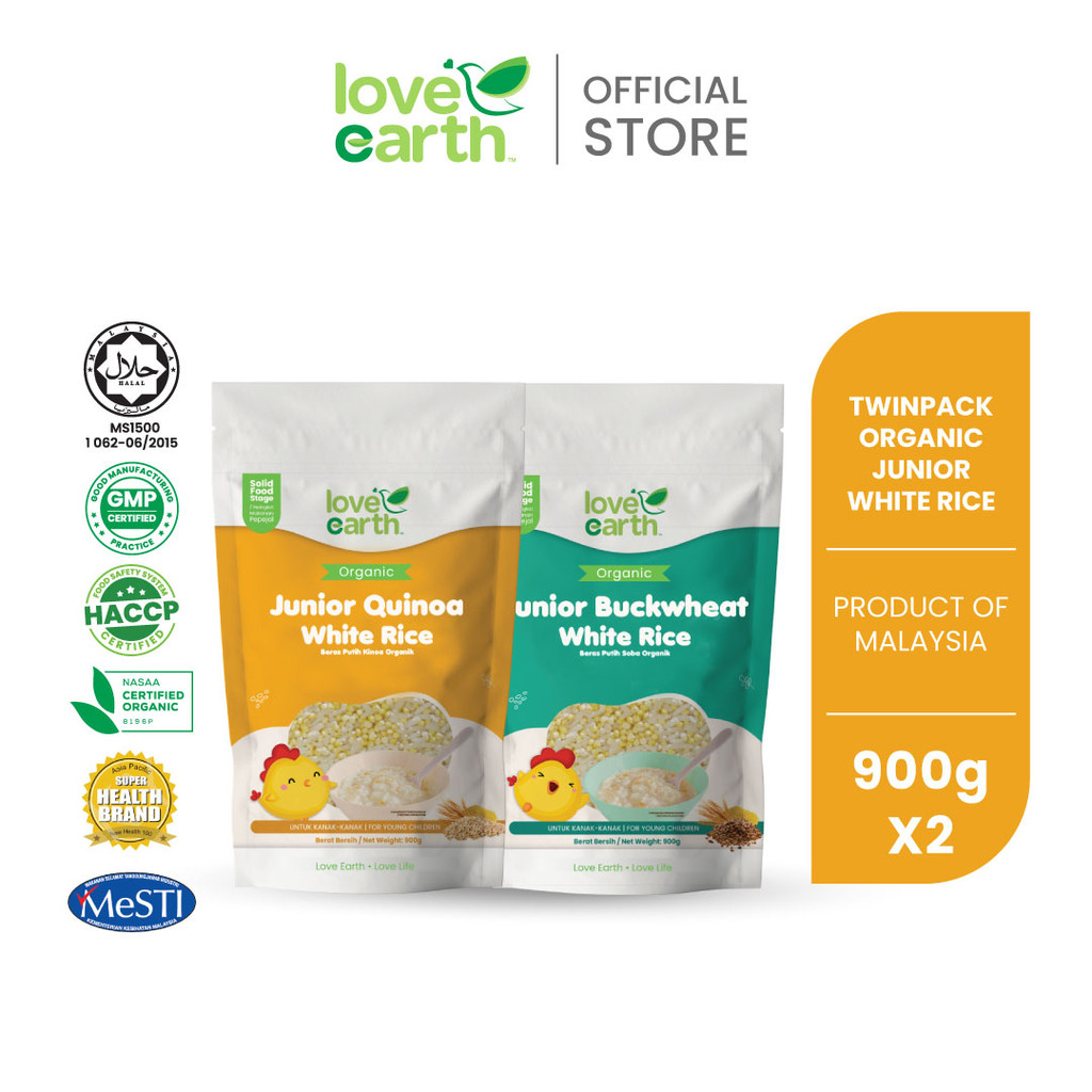 Love Earth Junior White Rice Quinoa/Buckwheat (900g) | Shopee Malaysia