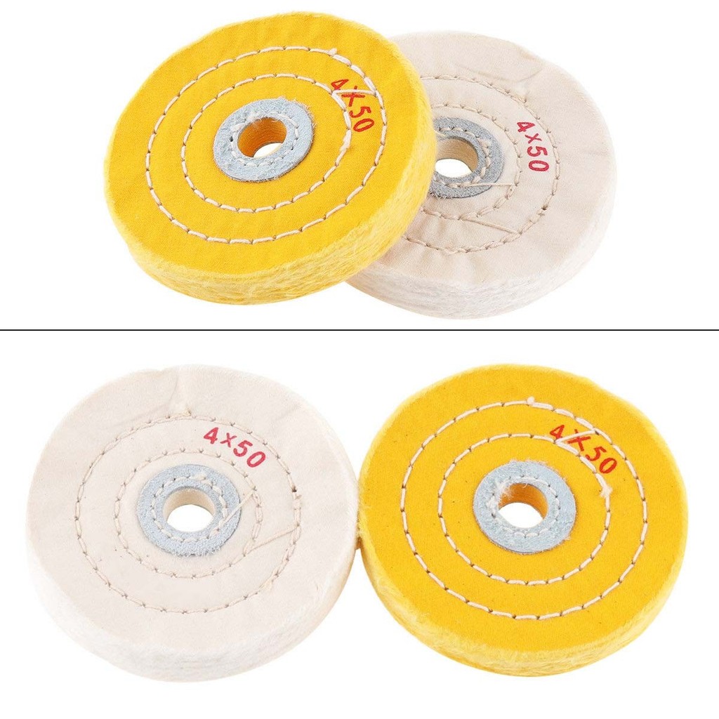 (BABYCITY-MY) 2pcs 4 Inch Buffing Soft Polishing Buffer Polish Wheel ...
