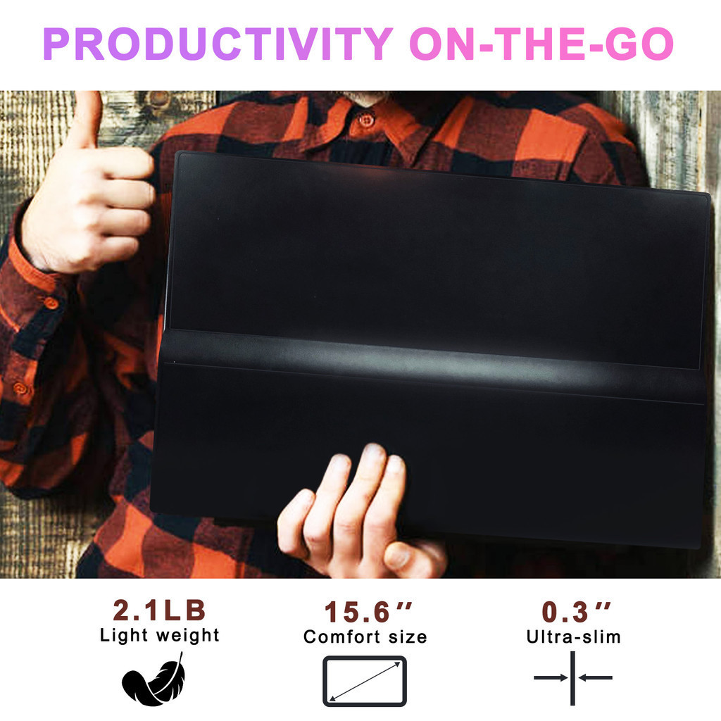 15.6Inch1080P Touch Screen USB C External Monitor Gaming Monitor for ...