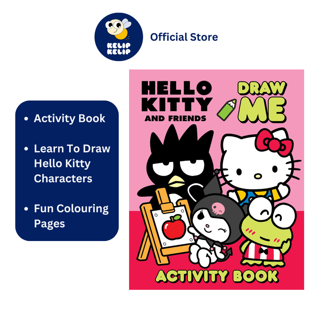 Hello Kitty & Friends Draw Me Activity Book For Kids To Draw Cute ...