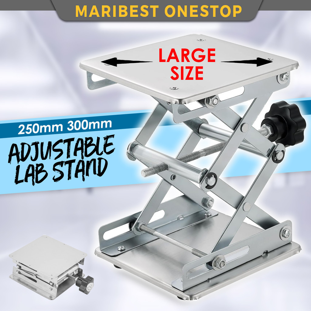 Stainless Steel Adjustable Lab Stand Table Rack Laboratory Manual Lift ...