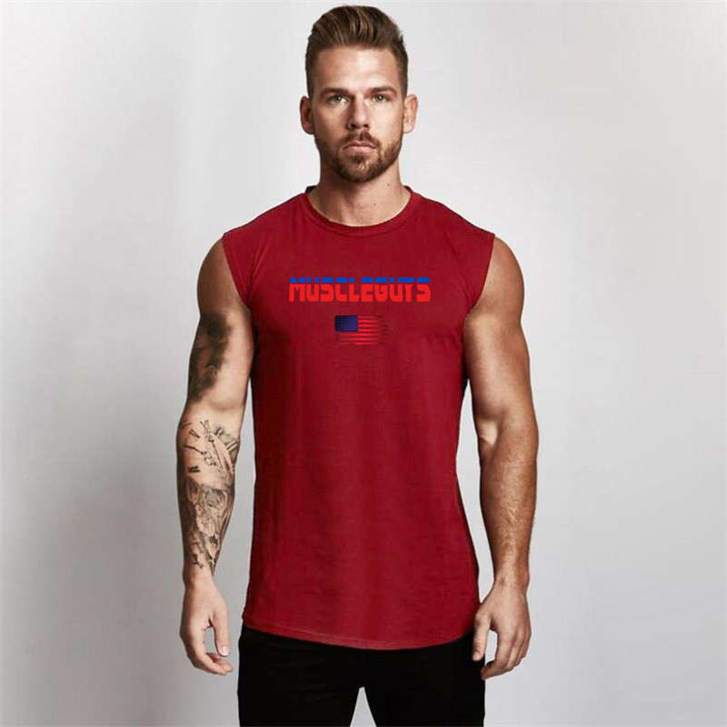 Gym Animal Workout Casual Cotton Mens Tank Top Gym Apparel Keep Fit ...