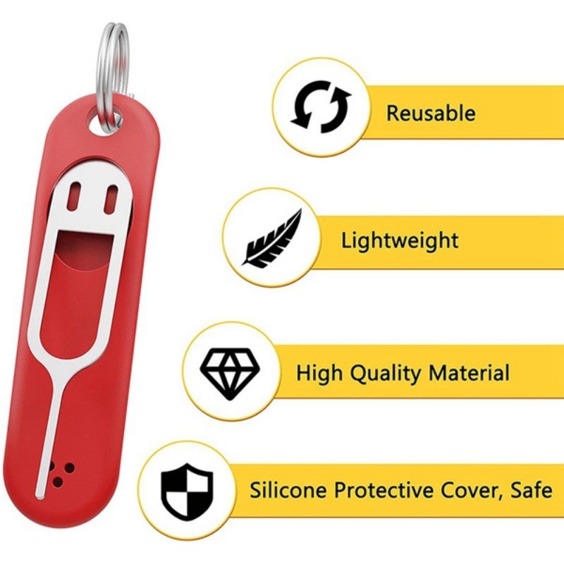 3Set 2 IN 1 SIM Card Removal Needle Pin - Anti-Lost Phone SIM Cards ...