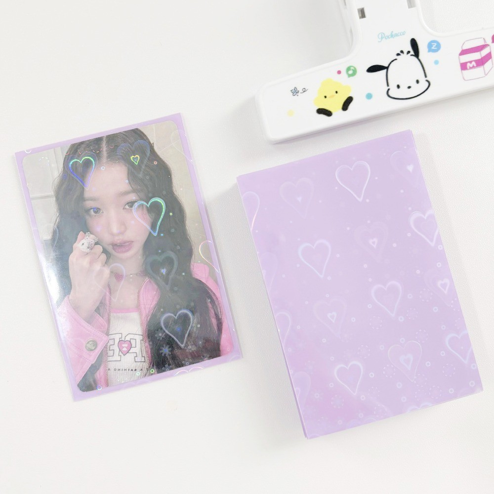 50pcs Candy Color Card Holder 61*91mm Idol Photocard Sleeves Protector ...