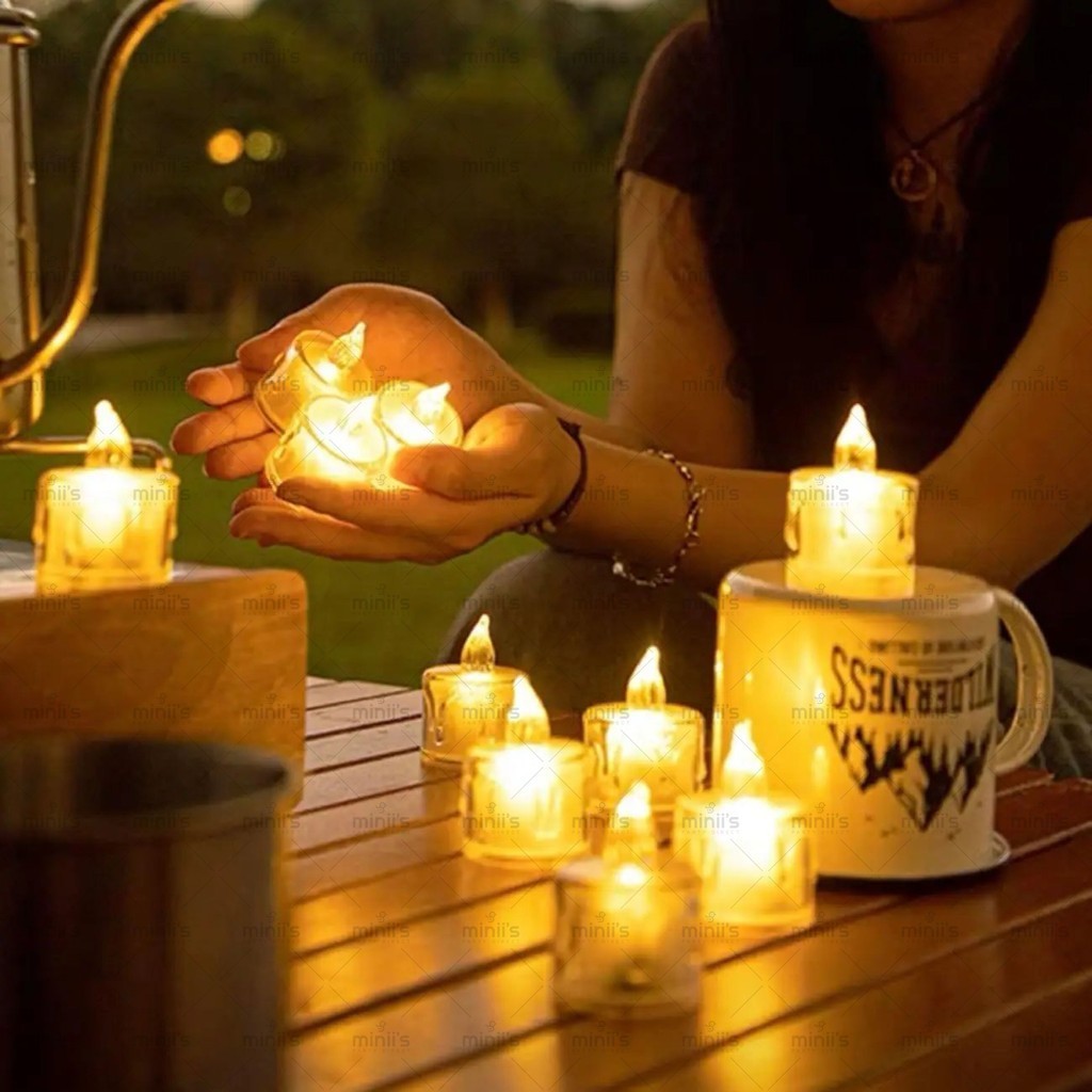 MINIIS LED Candle Light Battery Candle Light Swinging Flameless ...