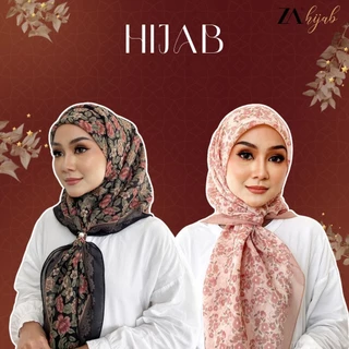 ZOE ARISSA RAYA HAJI 2024 TUDUNG BAWAL CORAK PRINTED BAWAL COTTON VOILE BIDANG 45 new Printed  Zick Sharp Hijab Baru