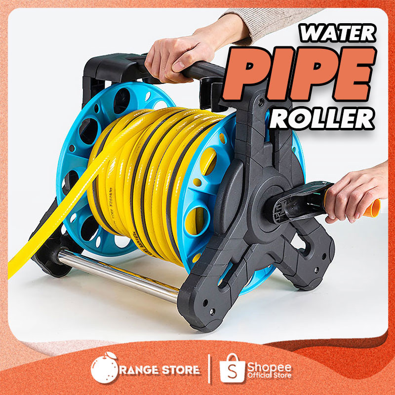 Portable 35M Water Pipe Holder Roll Storage Rack Water Hose Holder ...