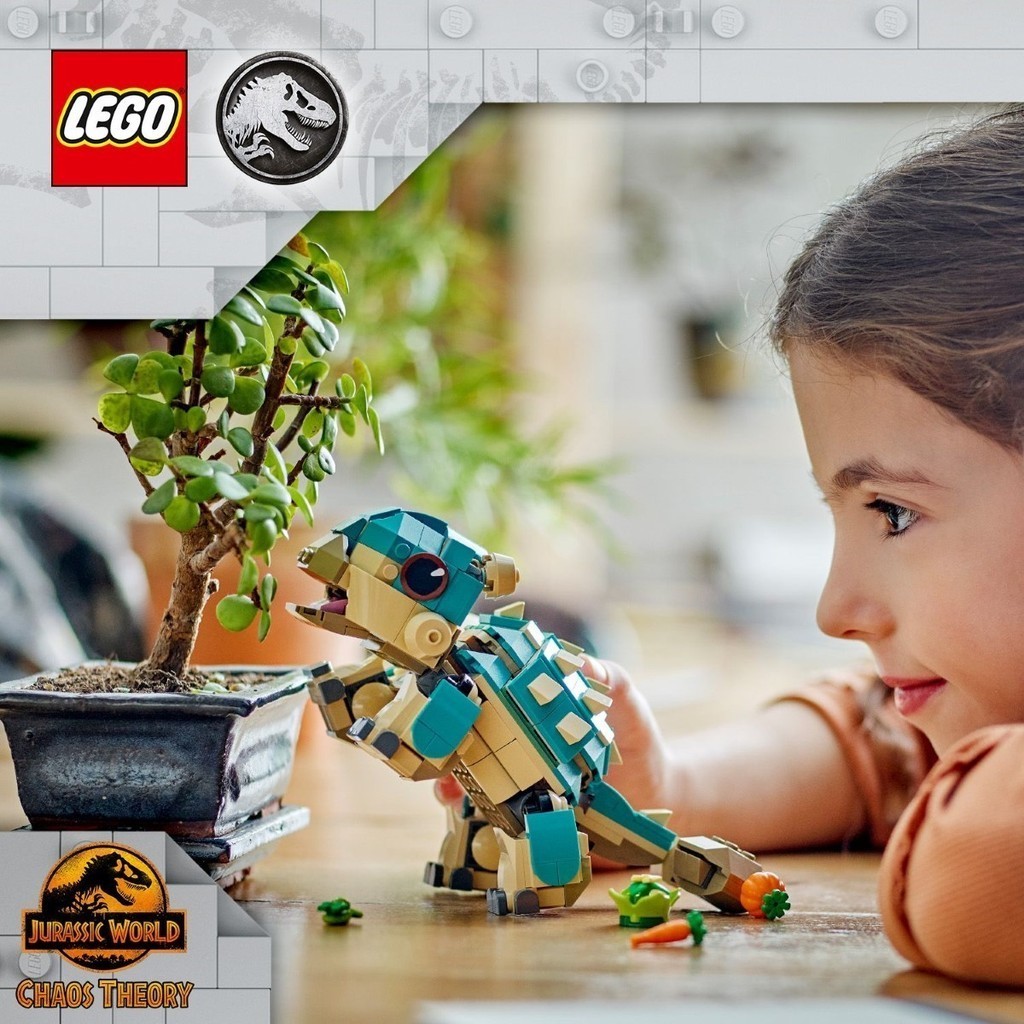 LEGO 76962 Jurassic World Baby Bumpy: Ankylosaurus Building Toy Set ...