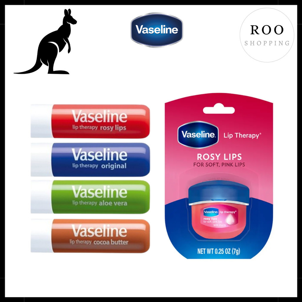 Vaseline Lip Balm Rosy Lips Tub 7g / Lip Therapy Original / Cocoa ...