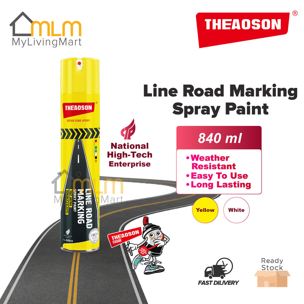 THEAOSON Road Marking Spray Paint Stripe Line Marking Road line Paint ...
