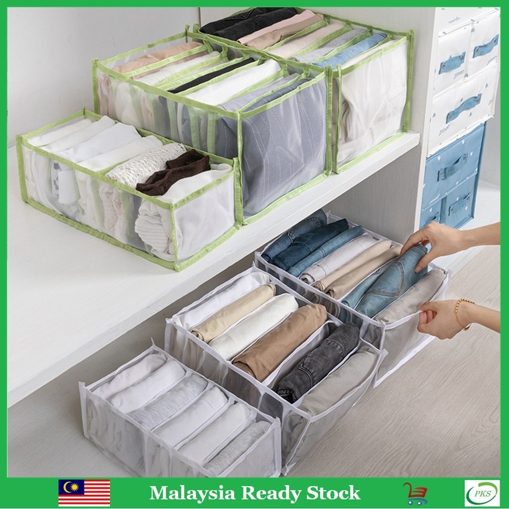 Drawer Baju Clothes Organization Clothes/ jeans pants sorting box ...