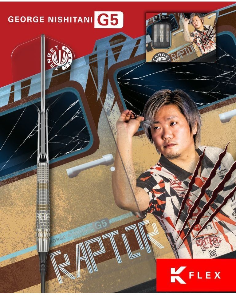 TARGET RAPTOR Gen 5 (George Nishitani Prime Series) - TARGET Soft Darts ...