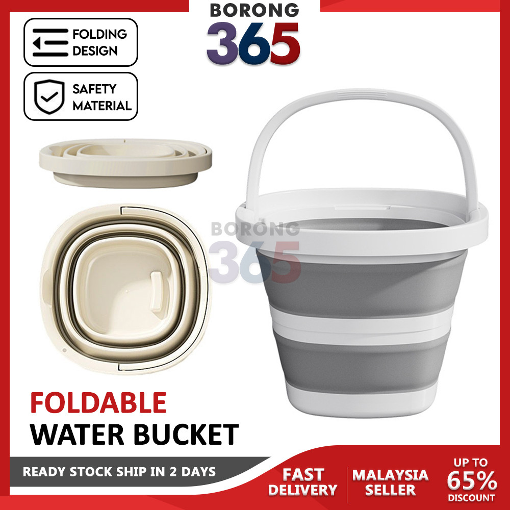 [5L/10L] Borong365 Collapsible Square Bucket Baldi Lipat Foldable Water ...