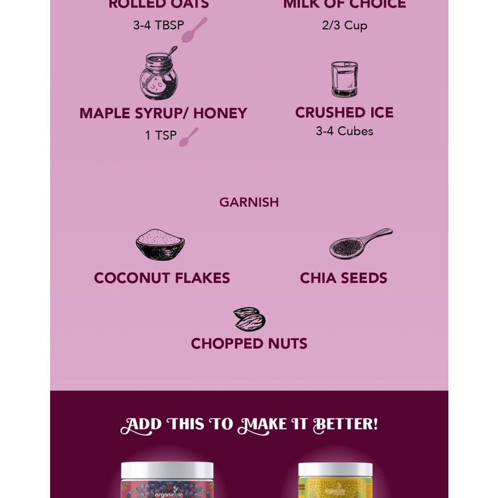Acai Berry Powder by Organicule 100g (Natural Anti-Aging / Vitamin A ...