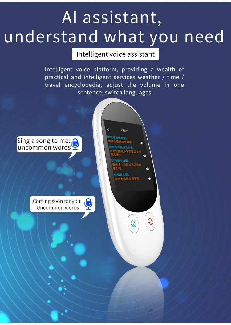 Smart Instant Voice Translator F1A Translation Support 119 Real Time ...