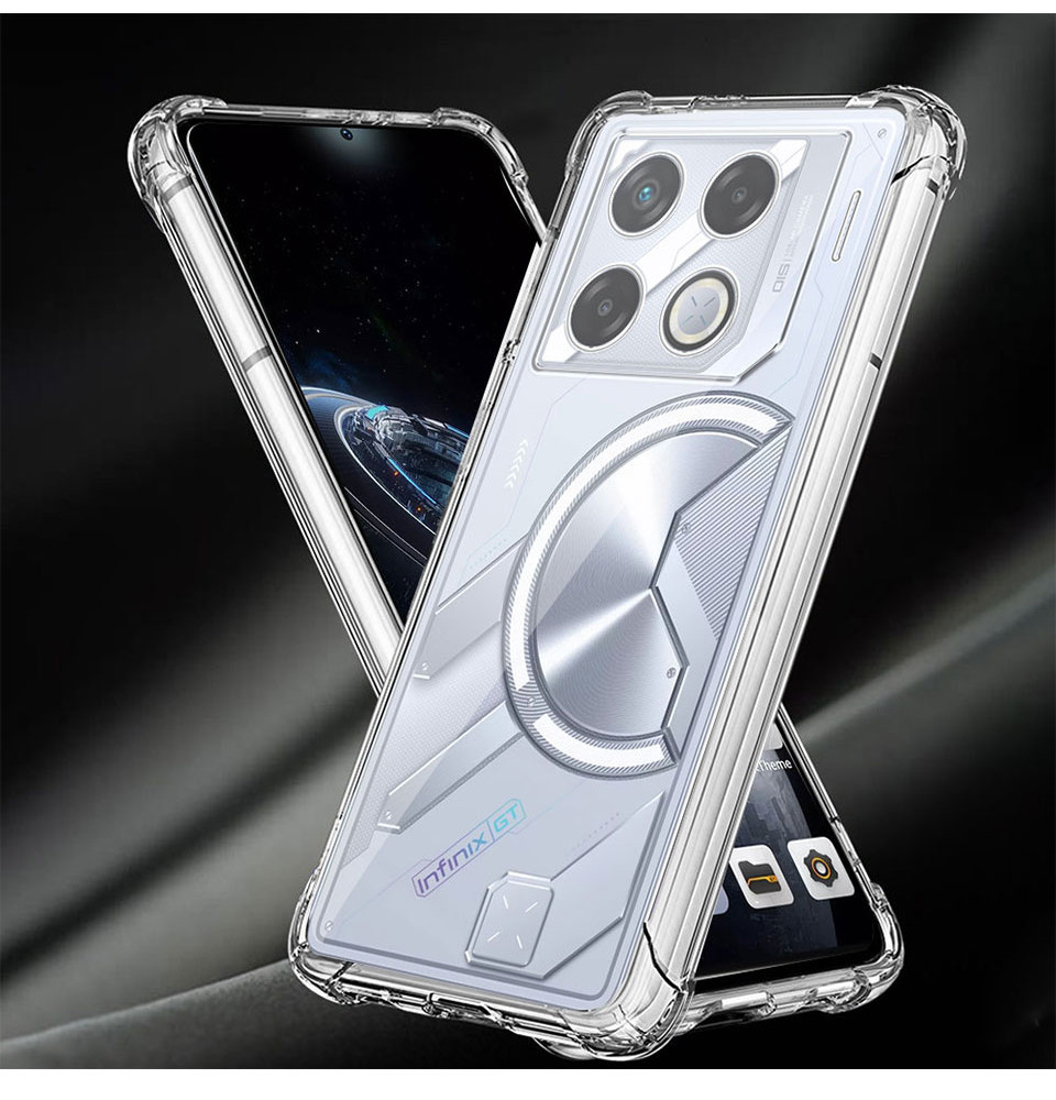 For Infinix GT 20 Pro 5G Case Clear Shockproof Silicone Soft Phone ...