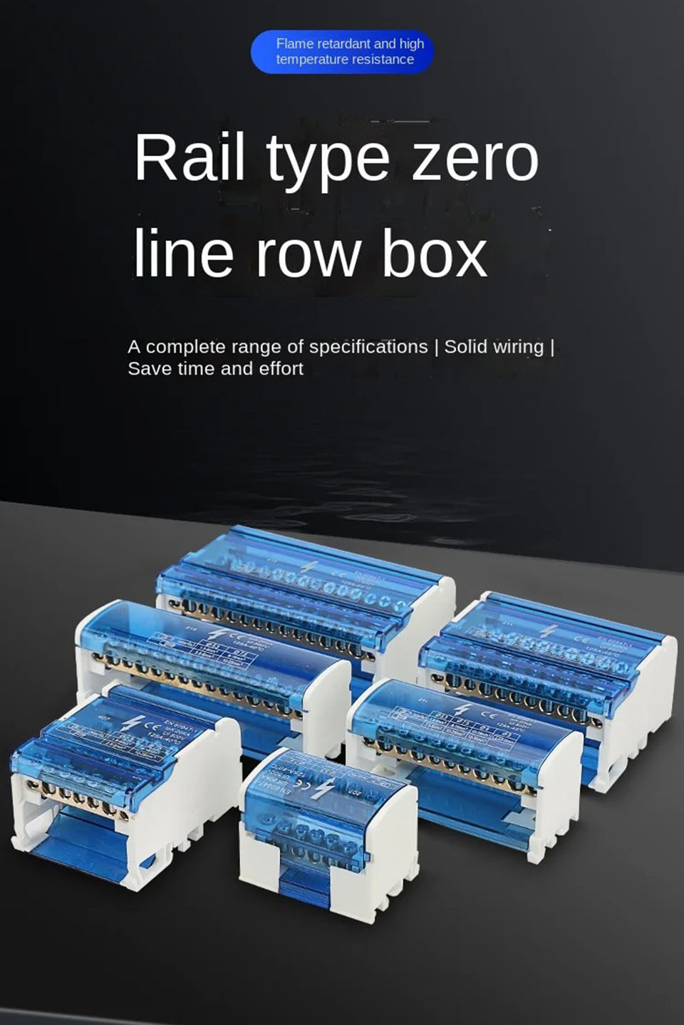 Din Rail Terminal Blocks Screw Modular Power Distribution box Block Box ...