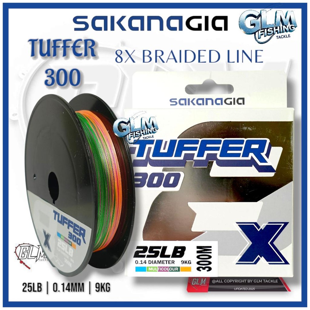 SAKANAGIA TUFFER 300 X8 BRAIDED FISHING LINE 300M | Shopee Malaysia