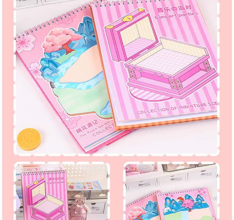 ENWEI 17Pcs Secret Garden Series Landscaping Collection Book Cute 3D ...