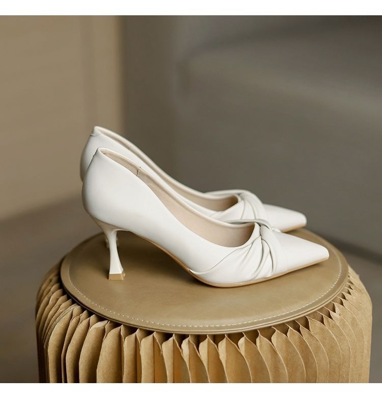 Ready Stock High Heel Shoe Spring Summer New Thin Heel Pointed Style ...