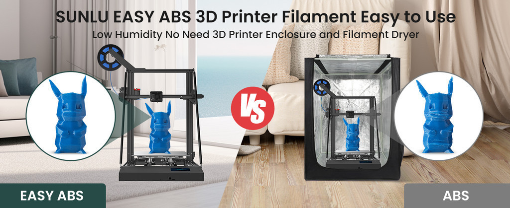 Sunlu ABS Filament, Easy ABS Filament ABS Less Warp Easy to Print ABS ...