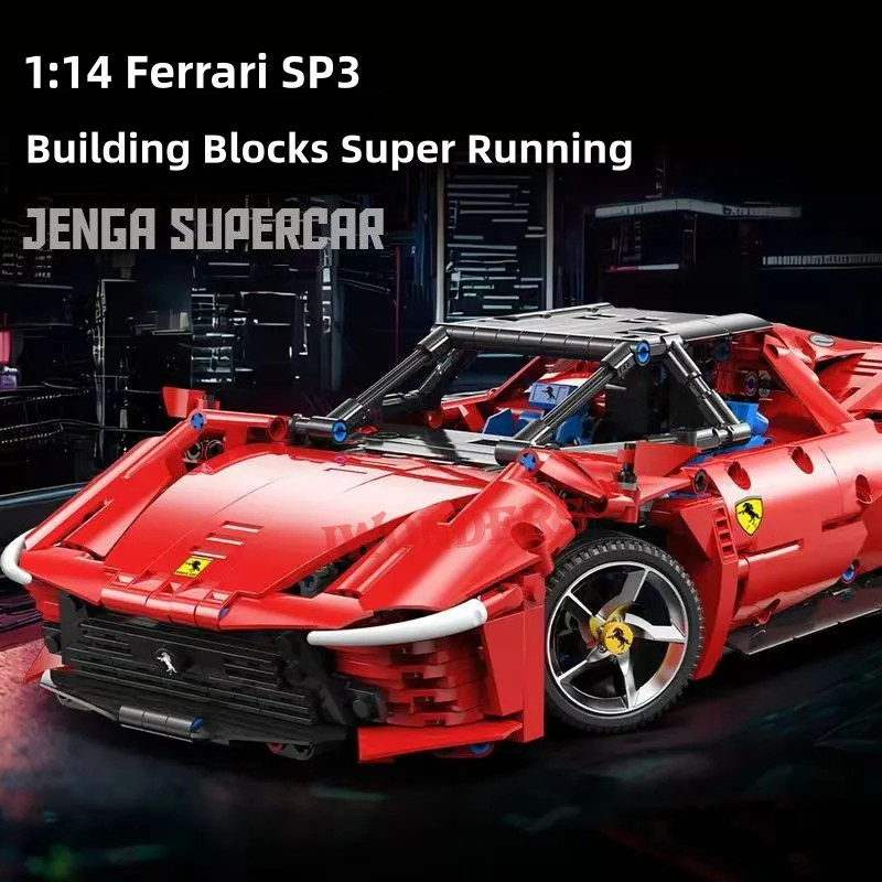 Hypercar Engineering STEM Kit | 1200+PC Racing Car Model with Rotating ...